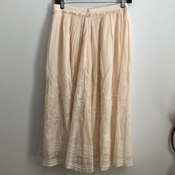 Vanessa Bruno voile embroidered skirt - Picture 5 of 9